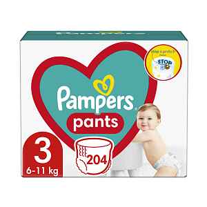 PAMPERS Kalhotky plenkové vel. 3 (6-11 kg) 204 ks