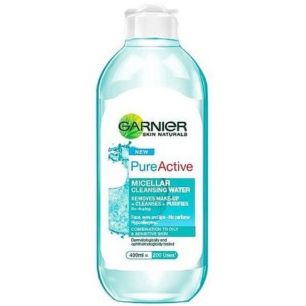 Garnier Pure čistící micelární voda pro smíšenou až mastnou a citlivou pleť 400ml