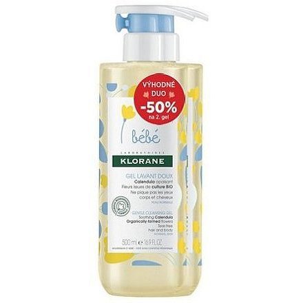 KLORANE BEBE Jemný mycí gel 500ml DUO