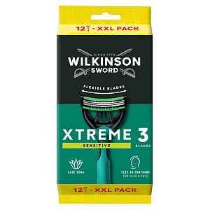 WILKINSON Xtreme3 Sensitive Comfort jednorázový holicí strojek pro muže 12 kusů