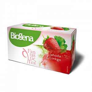 Čaj Biogena Fantastic Jahoda & Ginkgo 20x2g