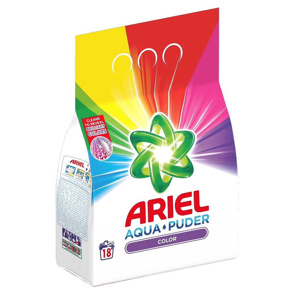 Ariel Prací prášek  AquaPuder Color, 18 praní 1,35 kg