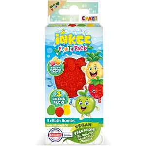 Craze INKEE Fruity Pack koupelová bomba pro děti 3x15 g