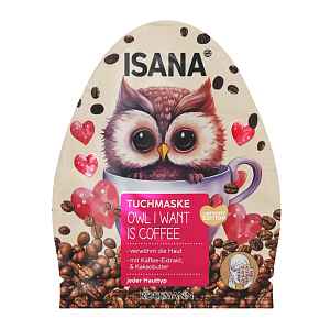 ISANA Pleťová maska Owl I want is coffee
