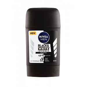 Nivea Men Black & White Invisible tuhý antiperspirant 50 ml