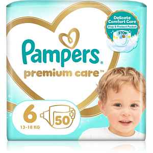 Pampers Premium Care Size 6 jednorázové pleny 13-18 kg 50 ks