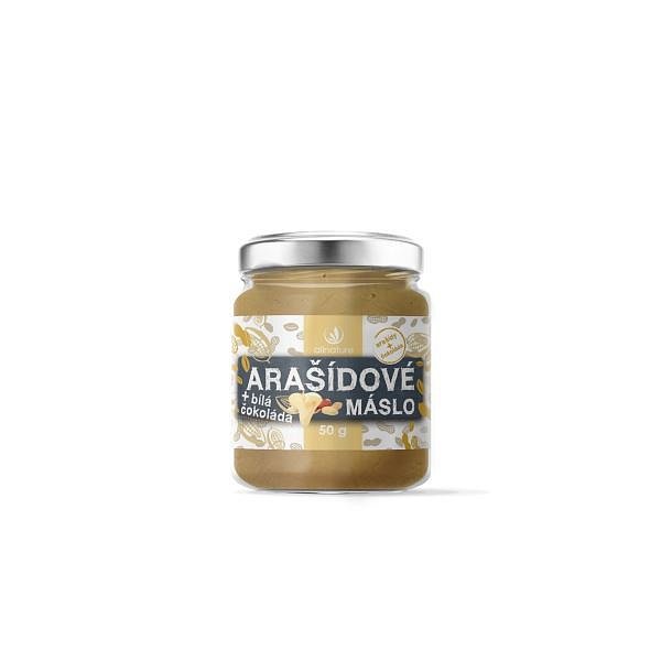 Allnature Arašídové máslo s bílou čokoládou 50 g