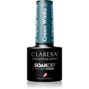 Claresa SoakOff UV/LED Color Green Winks gelový lak na nehty odstín 2 5 g