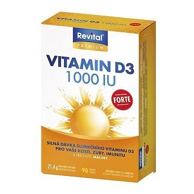 Revital Vitamin D3 Forte 1000 IU tbl.90