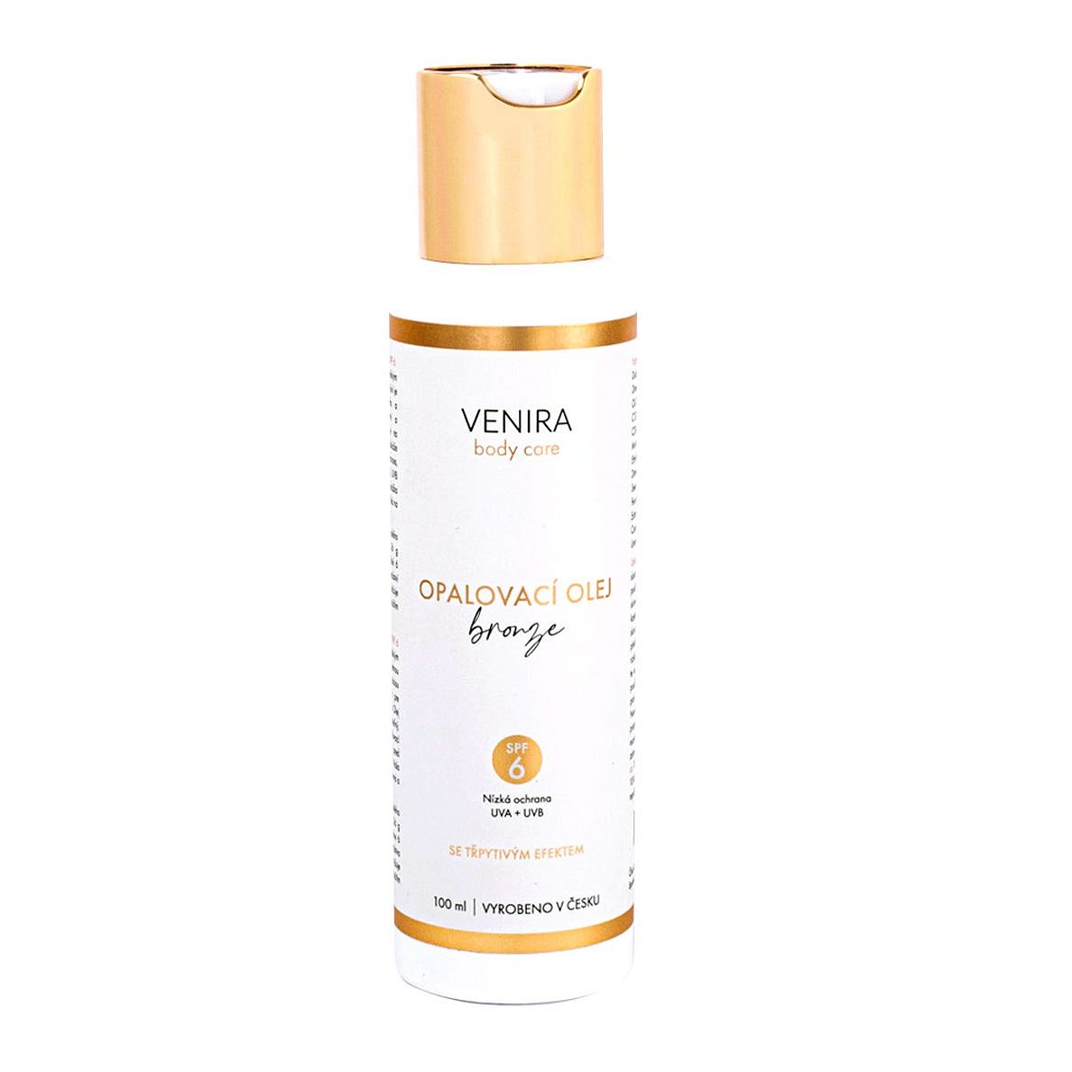 Venira Opalovací olej bronze se třpytivým efektem SPF6 100 ml