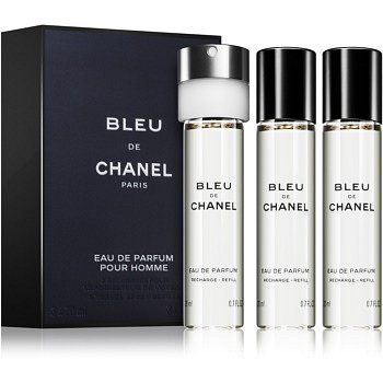 Chanel Bleu de Chanel parfémovaná voda (3 x náplň) pro muže 3 x 20 ml