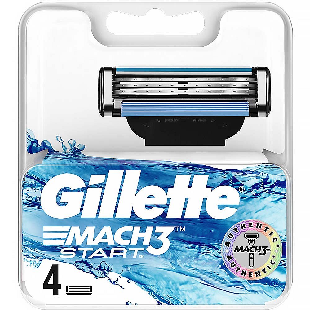 GILLETTE Mach3 Start hlavice k holicímu strojku 4 ks