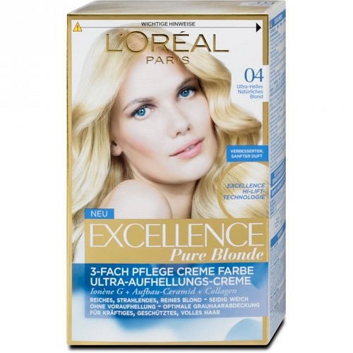 L'oréal Paris EXCELLENCE CRÈME barva na vlasy 04  Blond ultra světlá šampaň