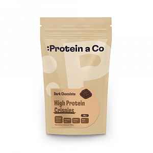 Protein a Co Proteinové kuličky Crispies tmavá čokoláda 90 g