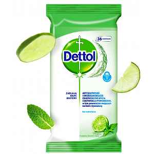 Dettol ubrousky 36ks limetka/mata