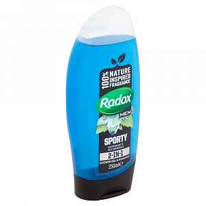 Radox Feel Sporty 2v1 pánský sprchový gel a šampon  250 ml