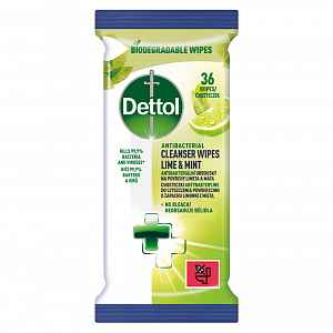 Dettol ubrousky 36ks limetka/mata