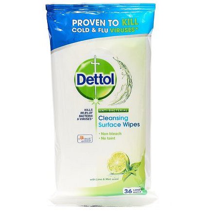 Dettol ubrousky 36ks limetka/mata