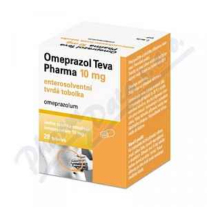 Omeprazol Teva Pharma 10 mg perorální orální tobolky enterosolventní tvrdá 28 x 10 mg