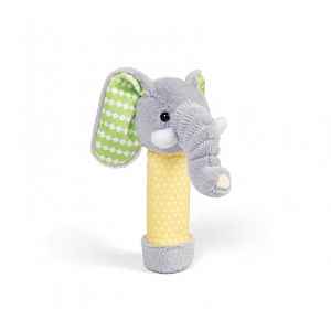 Bigjigs Toys Plyšové chrastítko Slon 1 ks