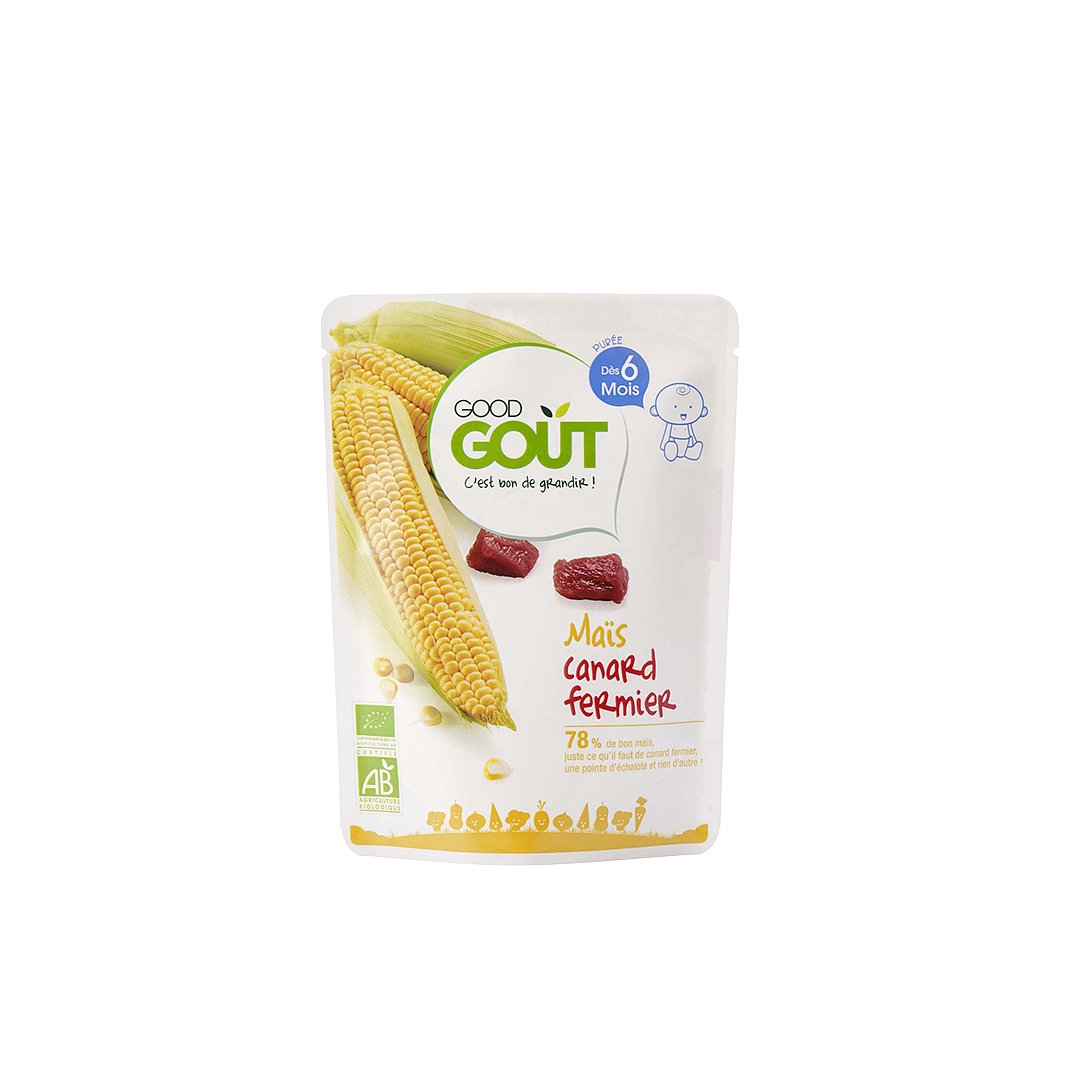 Good Gout BIO Kukuřice s kachním masem 190g