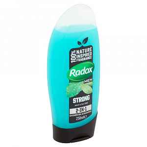 Radox Feel Strong 2v1 pánský sprchový gel a šampon  250 ml
