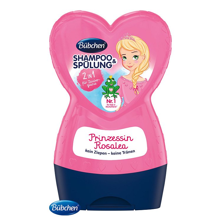 BÜBCHEN Kids šampon s kondicionérem 2v1 Princezna Rosalea 230 ml