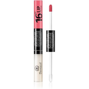 Dermacol 16H Lip Colour dlouhotrvající dvoufázová barva a lesk na rty odstín 01  4,8 g