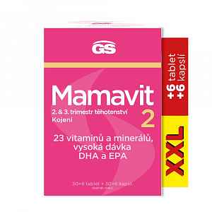 GS Mamavit 2 Těhotenství a kojení XXL 36 tablet + 36 kapslí