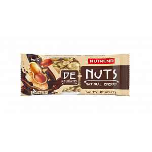 Nutrend DeNuts Slané arašídy v hořké čokoládě 40 g