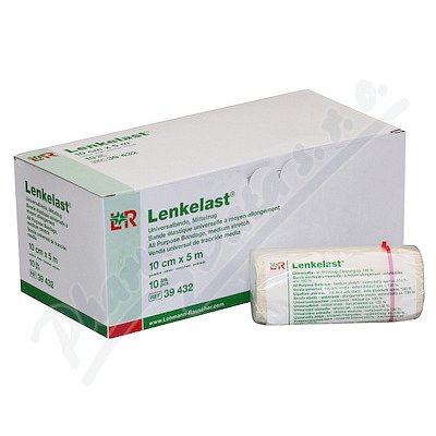 OBINADLO ELASTICKÉ UNIVERSÁLNÍ LENKELAST 10CMX5M V NATAŽENÉM STAVU,STŘEDNÍ TAH,JEDNOTLIVĚ B