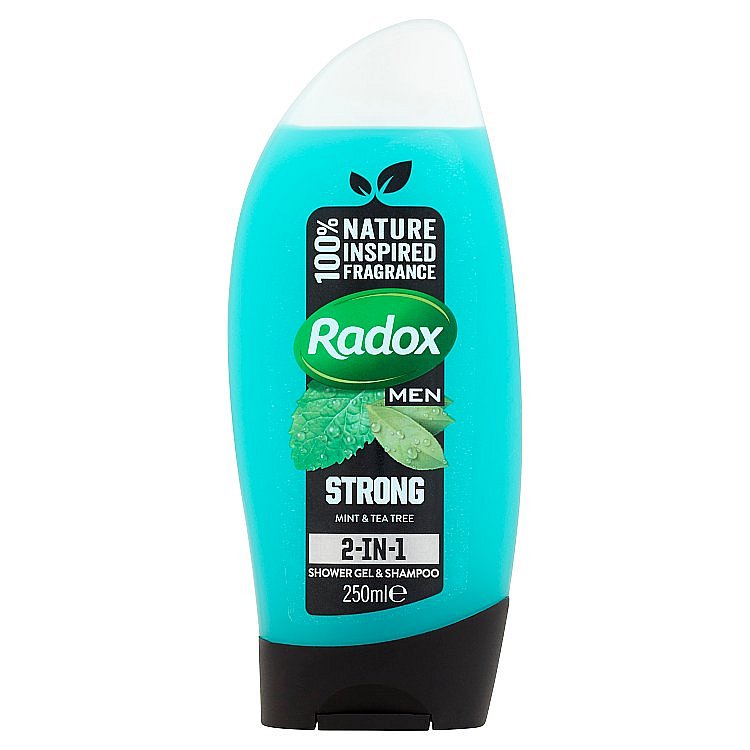 Radox Feel Strong 2v1 pánský sprchový gel a šampon  250 ml