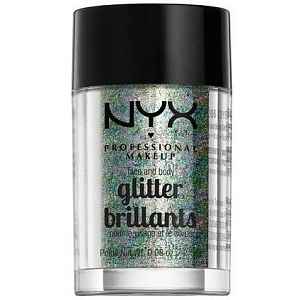 NYX Professional Makeup Glitter Goals třpytky na obličej i tělo odstín 06 Crystal 2,5 g