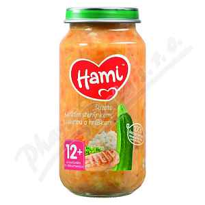 Hami příkrm rizoto s krůtím cuketou a hráš.250g12M