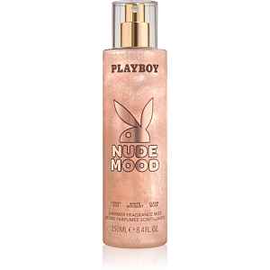 Playboy Nude Mood tělový sprej se třpytkami pro ženy 250 ml