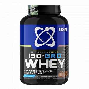 USN Iso-Gro Whey 2kg - čokoláda