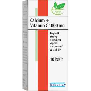 Calcium + Vitamin C 1000 mg Generica šumivé tablety  10