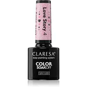 Claresa SoakOff UV/LED Color Love Story gelový lak na nehty odstín 4 5 g