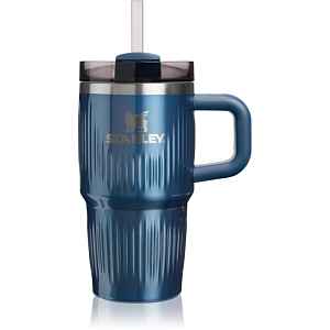 Stanley Quencher H2.O Fluted Tumbler nerezový tumbler s brčkem malý Glacial Blue Shine 1 ks