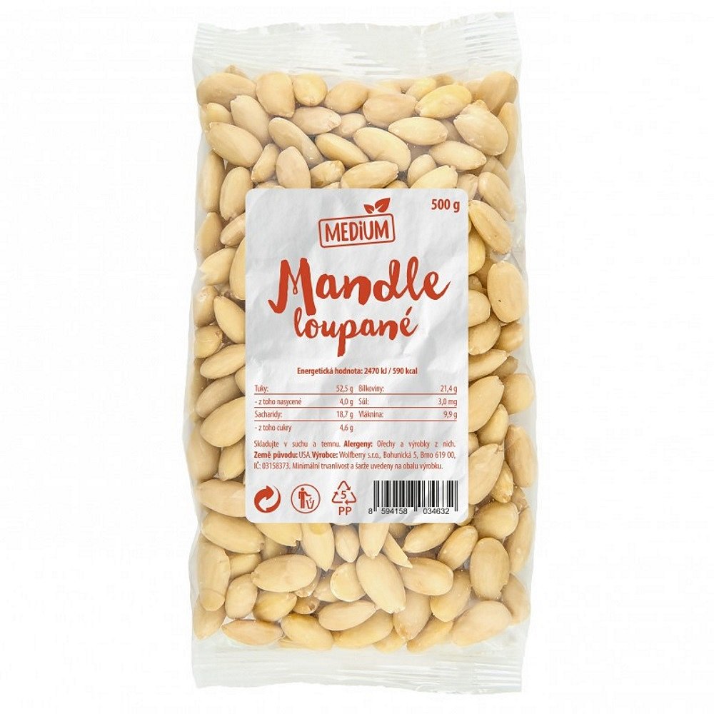 WOLFBERRY Mandle loupané Medium 500 g