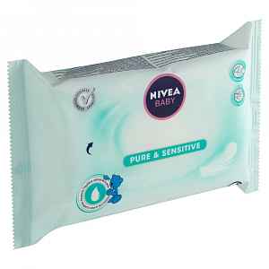 NIVEA Baby čist.ubrousky Sensitive 63ks č.86144