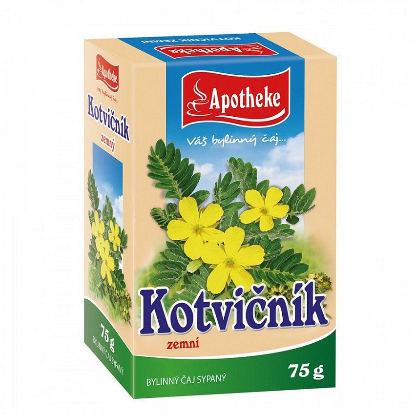 Apotheke Kotvičník zemní nať sypaný čaj 75g