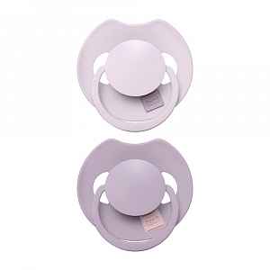 LOVI Prime Dudlík silikonový dynamický 6–18m 2 ks Baby Lilac/Violet