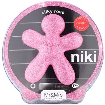 Mr & Mrs Fragrance Niki Silky Rose vůně do auta plnitelná