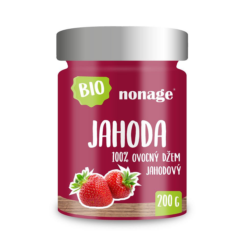 NONAGE Jahodový ovocný džem premium BIO 200 g