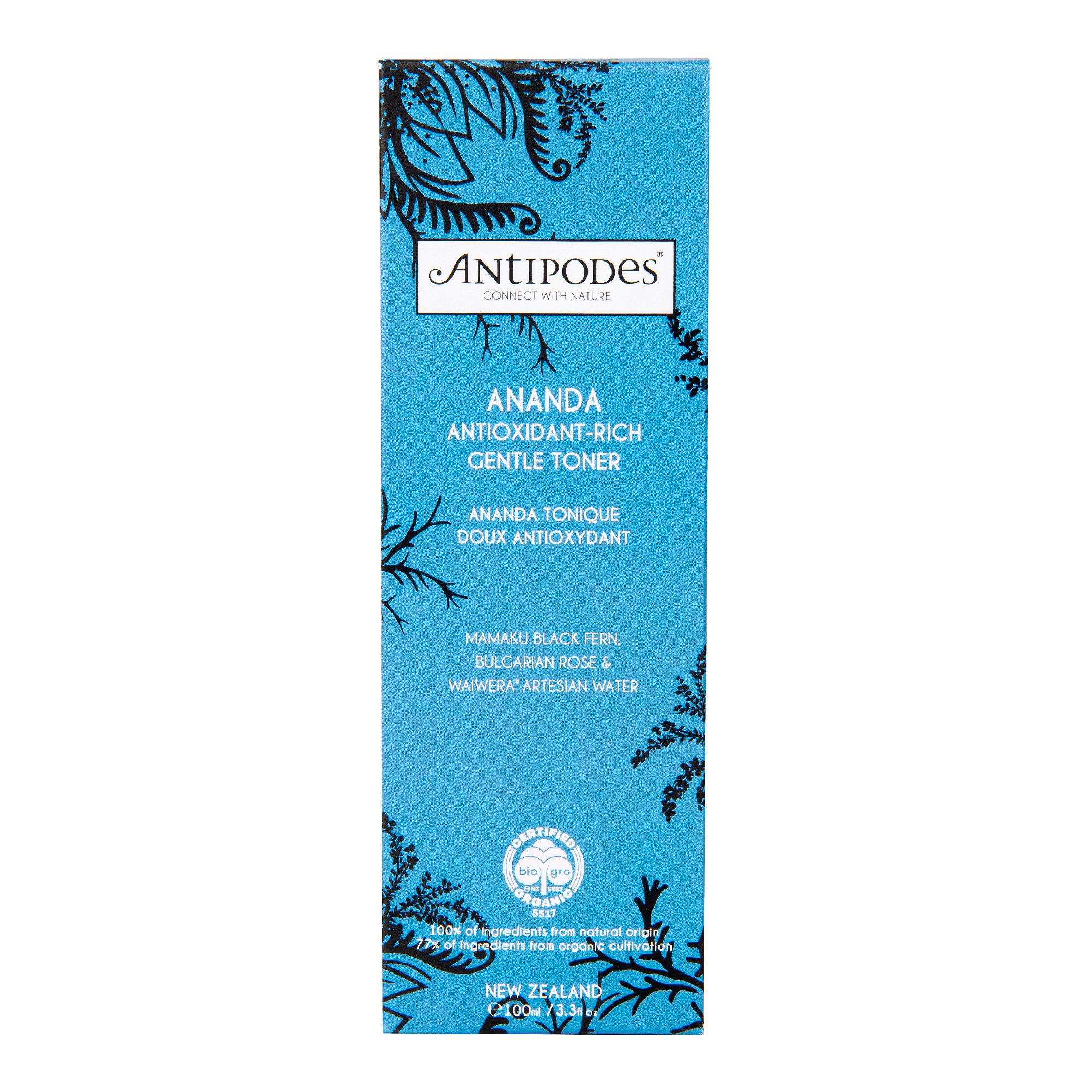 Antipodes Tonikum jemné antioxidační ANANDA 100 ml