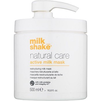 Milk Shake Natural Care Active Milk aktivní mléčná maska pro suché a poškozené vlasy 500 ml