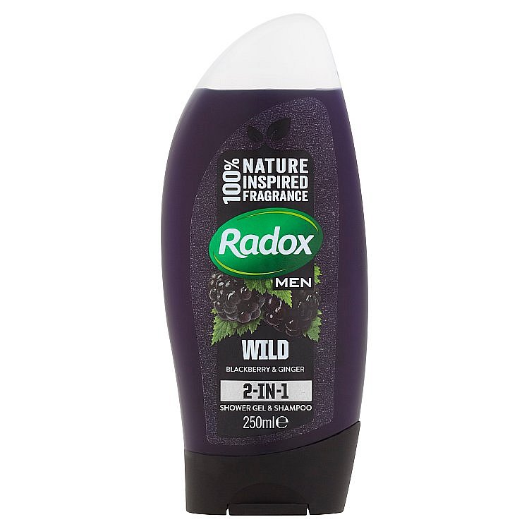 Radox Feel Wild 2v1 pánský sprchový gel a šampon  250 ml