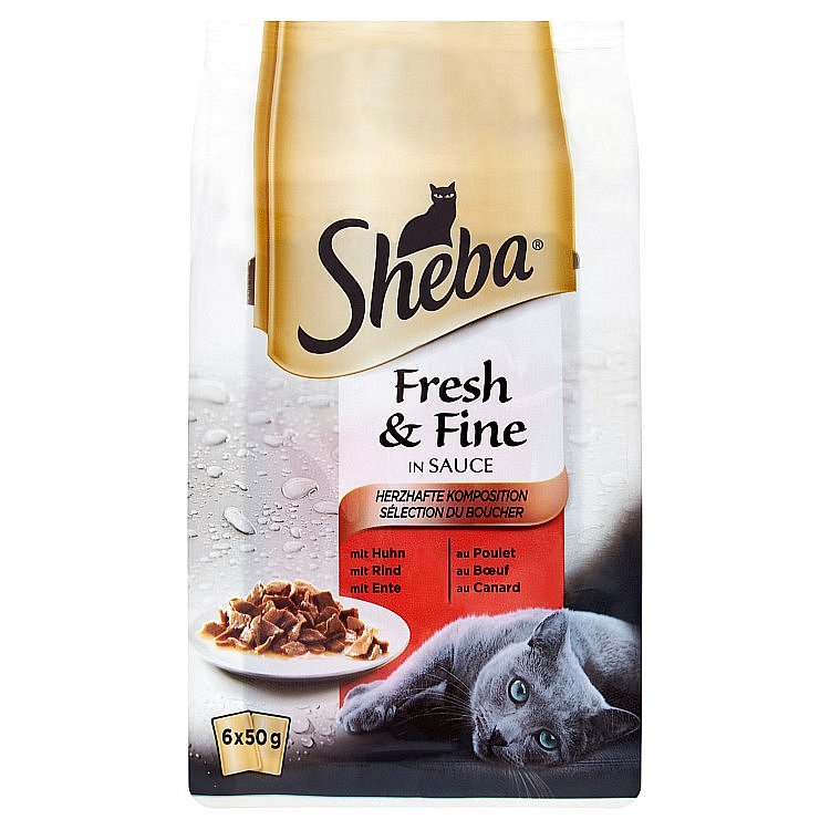 SHEBA Fresh&Fine masovy vyber 6ks 300g