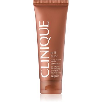 Clinique Self Sun samoopalovací tělové mléko odstín Light/Medium 125 ml